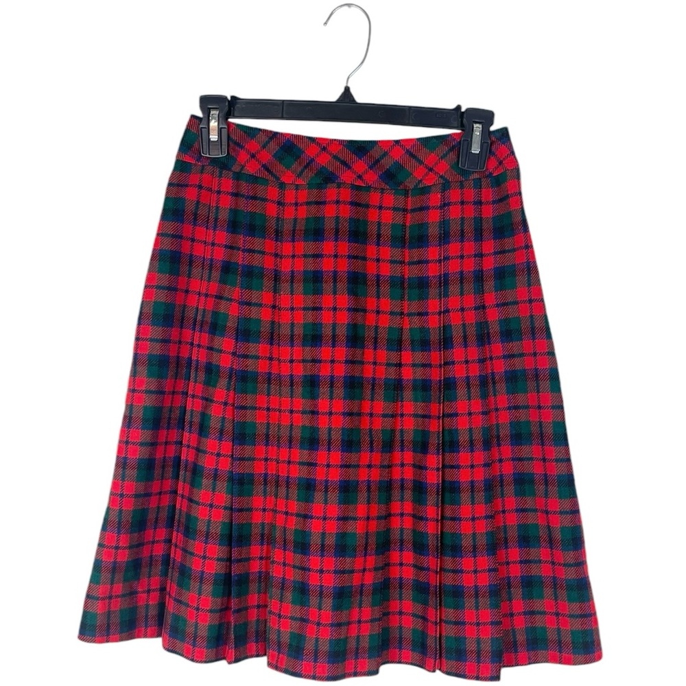Vintage Cordon of Philadelphia Women’s Size 8 Red Plaid Wool Lined Skirt
